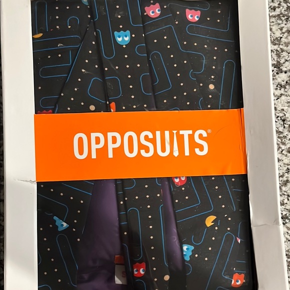 Opposuits Pac-Man Suit with Colorful Design 40R NWT - Picture 1 of 3